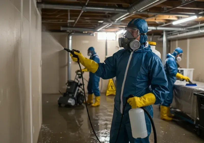 Basement Sanitization and Antimicrobial Treatment process in Redway, CA